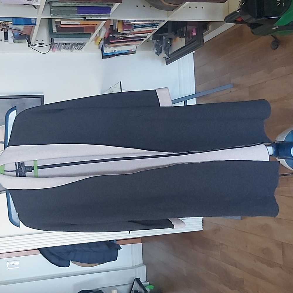 Tahari Sweater Coat, size S Grey and Pink